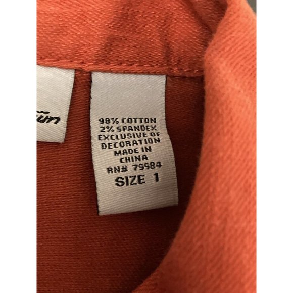 Chico’s Platinum Rust Color Sleeveless Button Vest Size 1 (Medium) Front Pockets - Picture 6 of 6